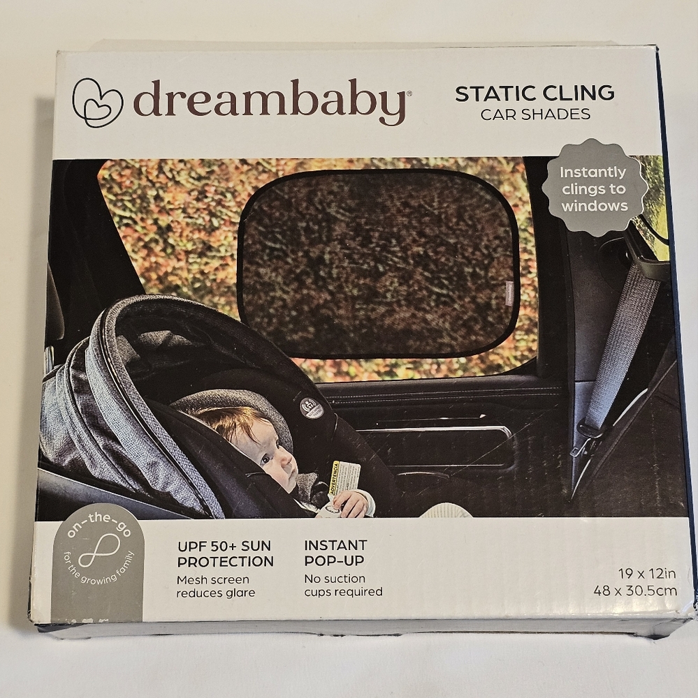 Dreambaby Static Cling Car Shades - 2 Pack